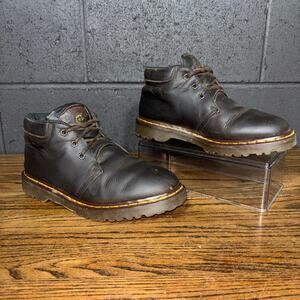 Vintage Dr. Martens Made in England Brown Leather Boots Men’s 8 MIE Lug Sole